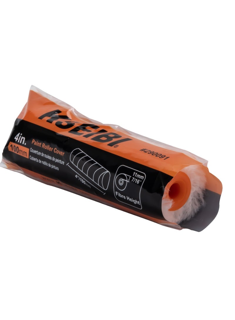 KSEIBI Paint Roller Cover 100 Mm - Paint Sleeve - For Walls & Ceilings -  Ideal for Most Paintings - Allows Painting Walls, Ceilings - Practical, Anti-Drip Sleeve, - Image 5