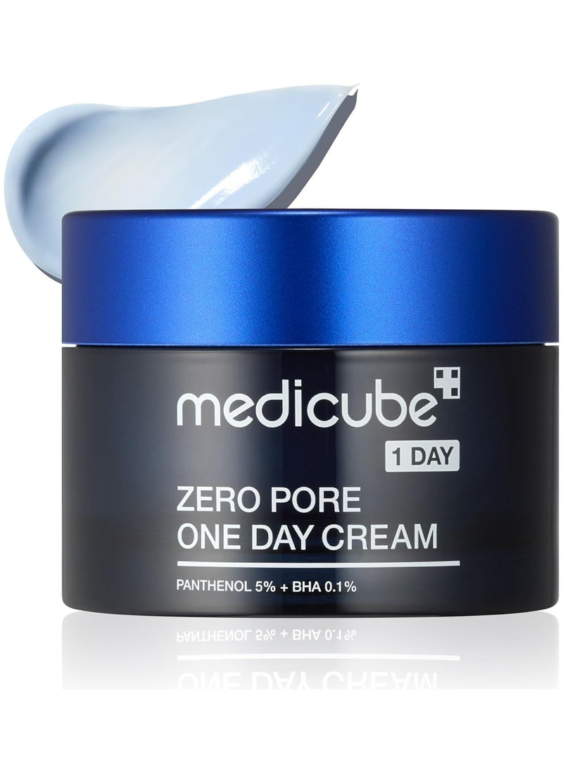 Medicube Zero Pore One-Day Cream 1.69 fl.oz - Visibly Smaller Pores, Controls Excess Oil - Pore Refining Cream with Panthenol, Salicylic Acid, and Niacinamide - Korean Skincare  - Image 1