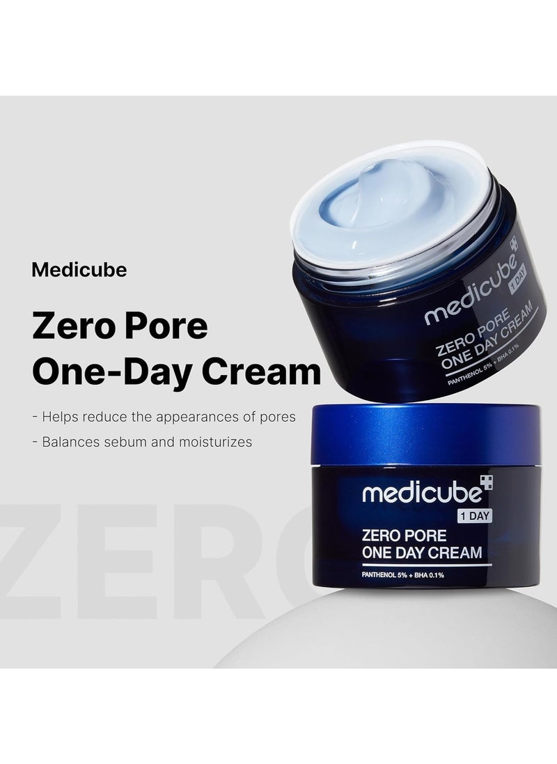 Medicube Zero Pore One-Day Cream 1.69 fl.oz - Visibly Smaller Pores, Controls Excess Oil - Pore Refining Cream with Panthenol, Salicylic Acid, and Niacinamide - Korean Skincare  - Image 5