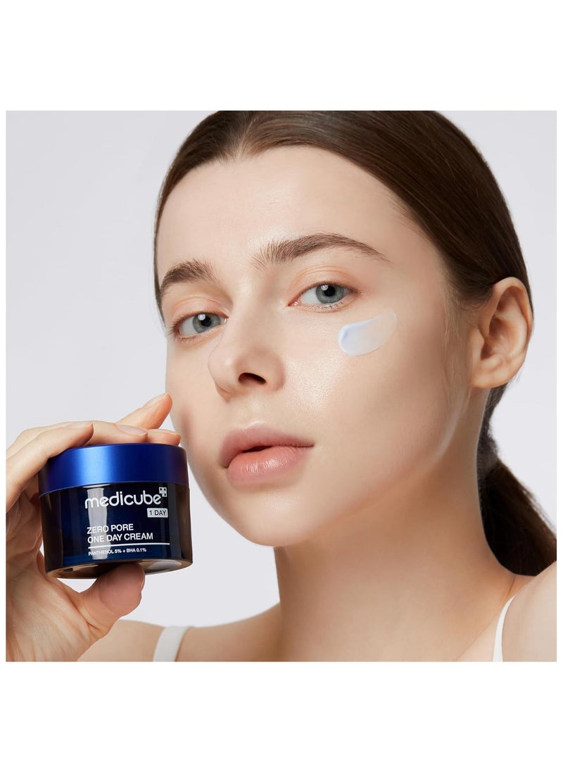 Medicube Zero Pore One-Day Cream 1.69 fl.oz - Visibly Smaller Pores, Controls Excess Oil - Pore Refining Cream with Panthenol, Salicylic Acid, and Niacinamide - Korean Skincare  - Image 3