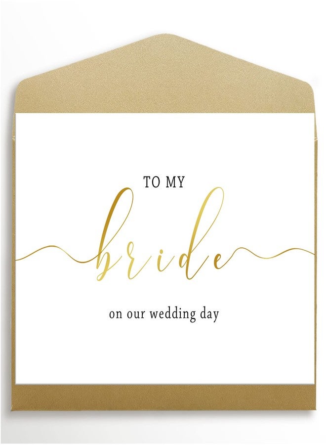 Spercy To My Bride on Our Wedding Day Card, Wedding Card for Bride, to My Wife on Our Wedding Day Card - Image 1