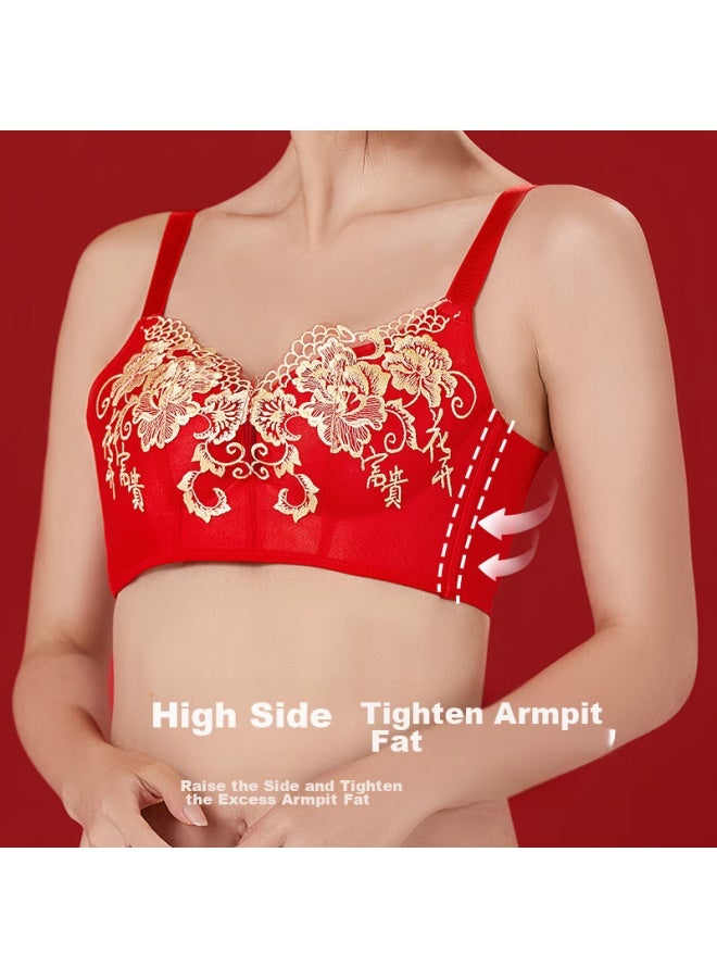 LANG SHA Langsha New Year Red Lingerie Gift Box For Women, Push-up Bra For Small Chest, Zodiac Year Dragon Year Bra, Wedding Bra And Panty Set  - Image 5