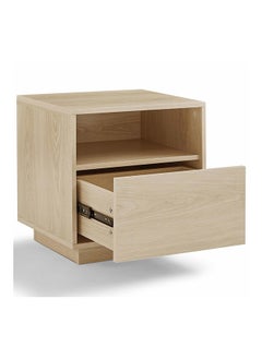 AtoZ Furniture Nook Bed Side Table in Natural Color in Oak Color 