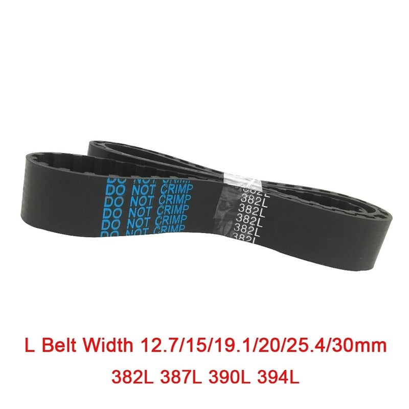 2 قطعة حزام توقيت شبه منحرف L C=382/387/390/394 حزام متزامن 382L 387L 390L 394L جوي فول (382L عدد الأسنان 102، 15 مم) - Image 2