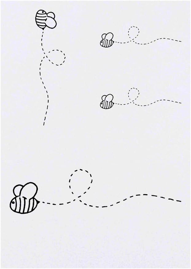 4 x Bumble Bee Temporary Tattoos Water Resistant SkinSafe NonToxic Transfers Mixed Sizes TO00010495