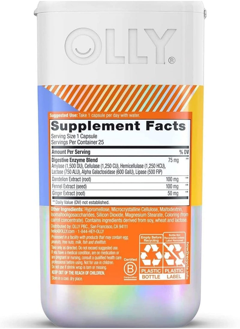 OLLY - Belly Bloat Relief Supplement for Women  25 Count - Image 1