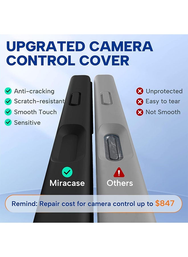 Magnetic Case for iPhone 17 Pro, [MagSafe Compatible][All-Round Protection][With Camera Control Cover][Four-Layer Structure] Nano-Smooth Liquid Silicone Drop Protection Phone Case for iPhone 17 Pro 6.3 inch, Black - Image 4