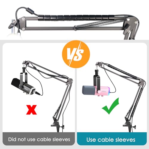 YOUSHARES Boom Arm Compatible with Fifine Dynamic Microphone (AM8), Mic Arm for Fifne XLR/USB Gaming Podcast Recording PC Mic, Adjustable Scissor Mic Stand by YOUSHARES - Image 5