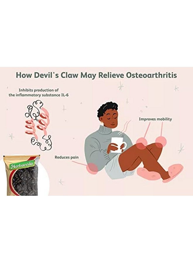 LEANBEING Herbaveda - Devil's Claw 200g | Bat head root | Devil's pod | Vampire root For puja - Image 5