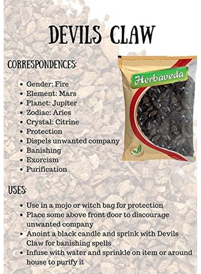 LEANBEING Herbaveda - Devil's Claw 200g | Bat head root | Devil's pod | Vampire root For puja - Image 2
