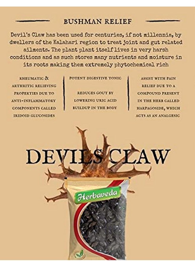 LEANBEING Herbaveda - Devil's Claw 200g | Bat head root | Devil's pod | Vampire root For puja - Image 3