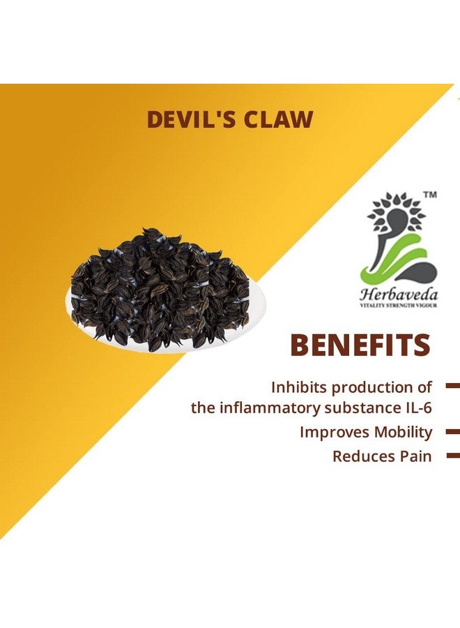 LEANBEING Herbaveda - Devil's Claw 200g | Bat head root | Devil's pod | Vampire root For puja - Image 4