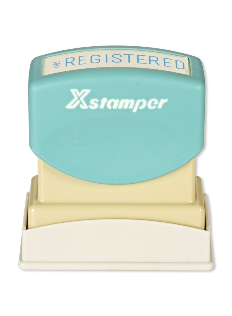 Xstamper Artline X-Stamper "REGISTERED" for Office Business Supplies, Ink Blue - ARXTCXC1101-1PC - Image 1