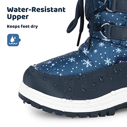 Apakowa Kids Girls Insulated Fur Winter Warm Snow Boots (Toddler/Little Kid) - Image 4