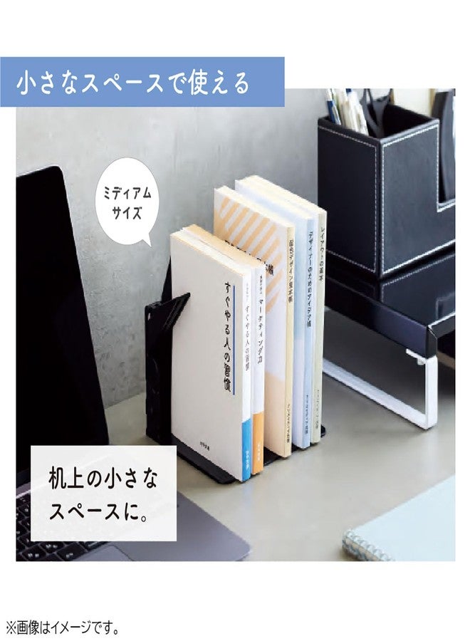 LIHITLAB Lihit Lab A3579-0 Single Book Stand Medium White - Image 2