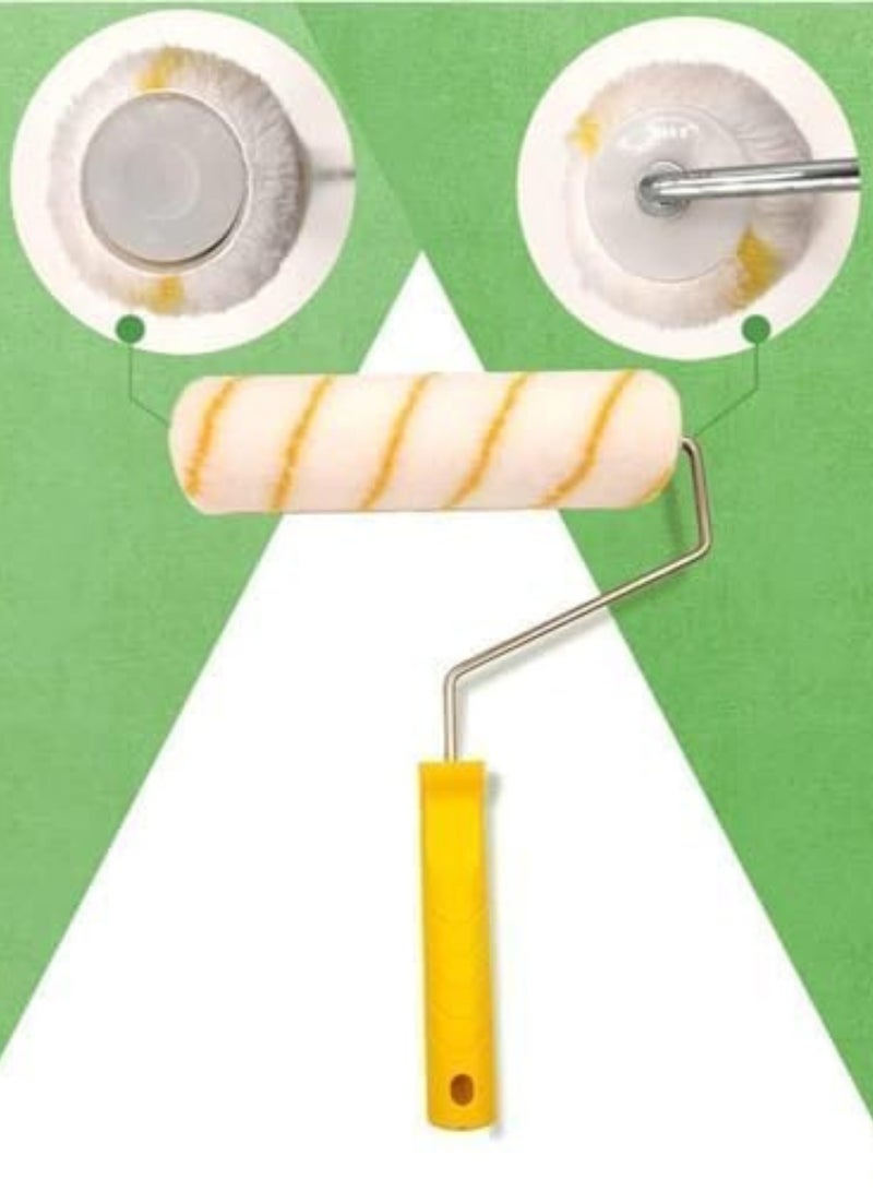 Paint Roller Set 6pc- Paint Rollers for Walls and Ceilings, Paint Pads, Paint Tray, Brush, Scraper, Mini Rollers for Painting, Paint Sleeves, Paint Supplies - Roller Sets for Painting Decorating Walls - Image 3