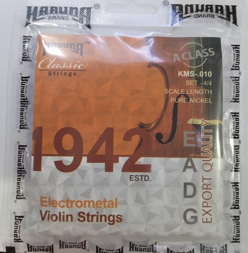 Karuna Electrometal Violin Strings Set Sold By Chennai Musicals - Image 1