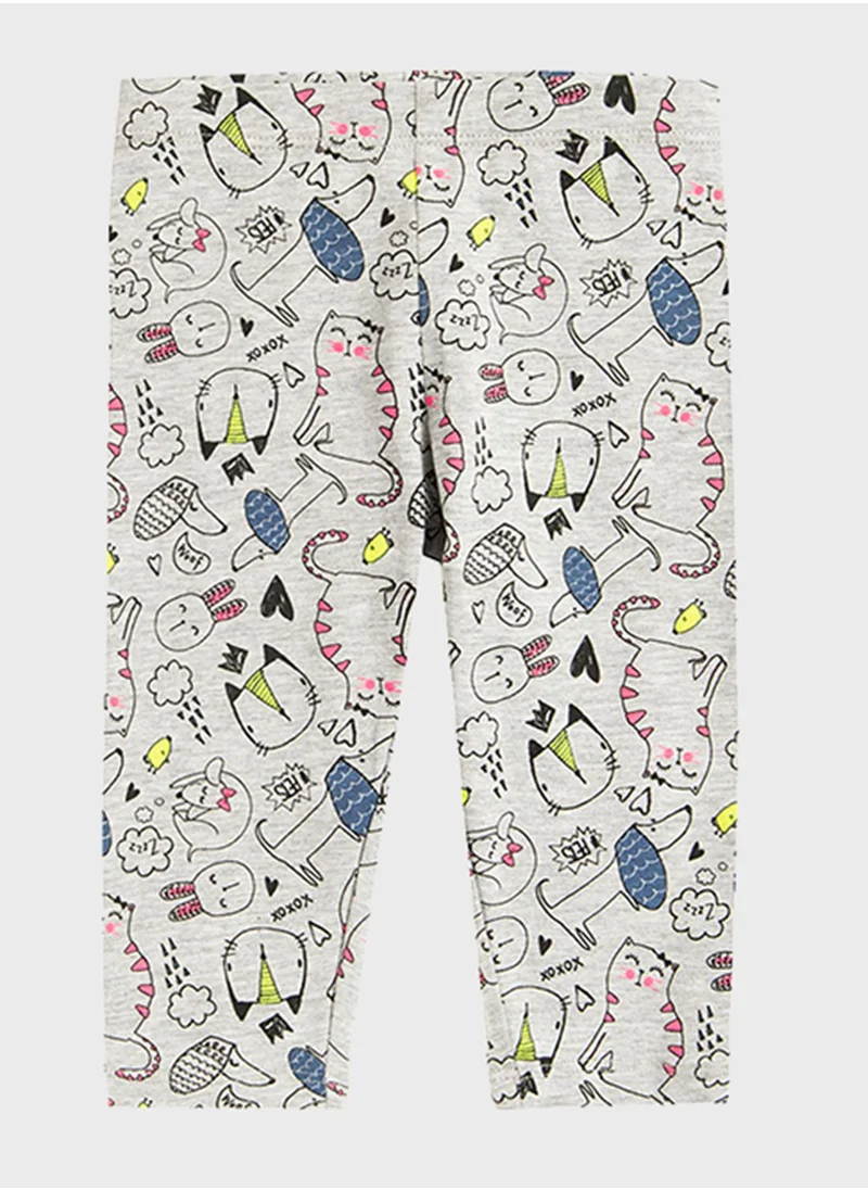 SMYK Kids Animal Printed Leggings