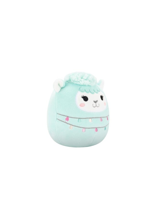 Squishmallows SQCR - Little Plush (5" Squishmallows) (Lorna - Light Teal Llama Wrapped in String W/Tassels) - Image 5