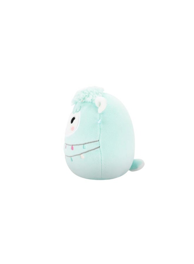 Squishmallows SQCR - Little Plush (5" Squishmallows) (Lorna - Light Teal Llama Wrapped in String W/Tassels) - Image 3