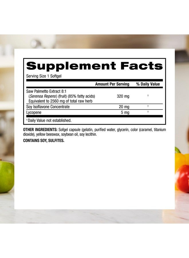 Webber Naturals Ultra Saw Palmetto Plus, 320mg per Softgel, Supports Healthy Prostate Function, Herbal Health Supplement with Lycopene, 100 Softgels, Gluten Free - Image 3