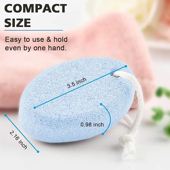 MAYKI Pumice Stone 2Pcs Natural Lava Pumice Stone for FeetHandsBody White Calluse RemoverFoot Scrubber Stone for DeadHard Skin Foot File for MenWomen by MAYKI - Image 4