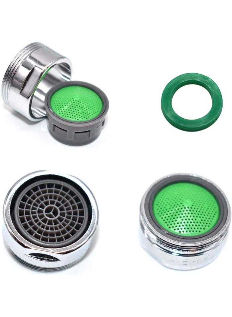 M24 Male Tap Aerator Set of 20 – Water Saving Faucet Aerators with ABS Filter Insert, Brass/Plastic Body, Chrome Finish – Replacement Nozzle for Kitchen & Bathroom Sink - Image 3