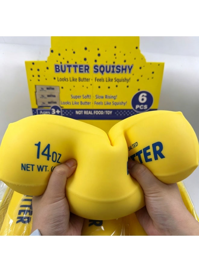 Slow Rising Dumpling Squishy Butter Squeeze Toy Sensory Stress Relief Squishies Soft & Stretchy Fidget Toys for Anxiety Relief Party Favors 1Pcs(Dumpling Squishy Butter) - Image 4