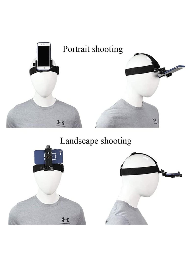 Head Mounted Camera, Head Camera Holder with Adjustable Nylon Strap for Fit Most Head Sizes, Head Mounted Mobile Phone Holder Pov for Cycling, Fishing, Motorcycling and Other Outdoor Sports - Image 2
