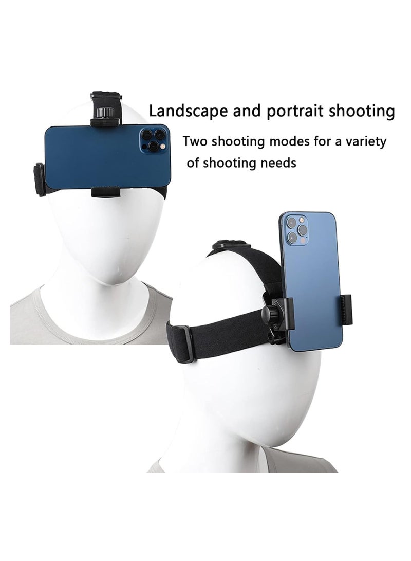 Head Mounted Camera, Head Camera Holder with Adjustable Nylon Strap for Fit Most Head Sizes, Head Mounted Mobile Phone Holder Pov for Cycling, Fishing, Motorcycling and Other Outdoor Sports - Image 4
