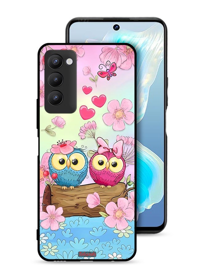 Tolwak Tecno Camon 18P Protective Case Cover Cute Owls Art - Image 1