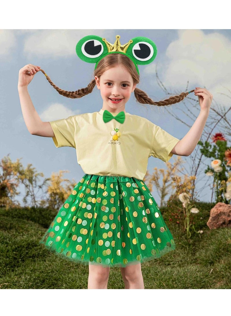 Generic - Frog Costume Set, Frog Costume Tutu Set Animal Fancy Dress, Tutu Animal Costume for Kids Girls Animal Fancy Dress Up Cosplay Children Birthday Carnival Halloween - Image 1