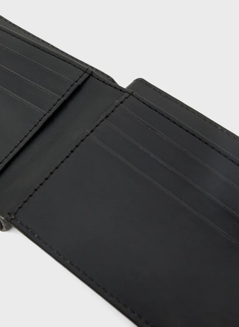 Robert Wood Color Black Bi Fold Wallet