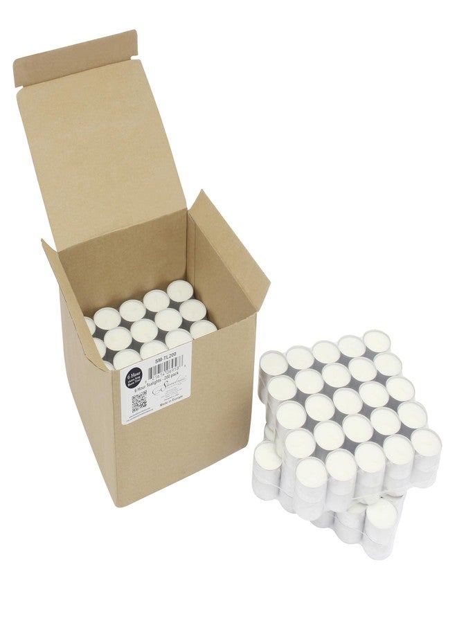 Stonebriar 6 to 7 Hour Burn Time Tealight Candles (200 Bulk Pack) - Image 5