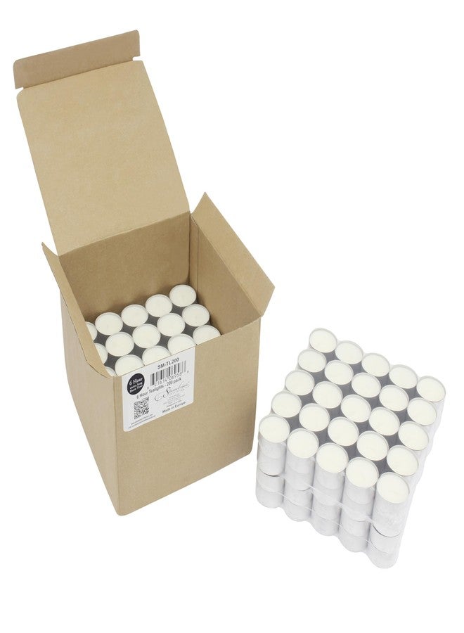Stonebriar 6 to 7 Hour Burn Time Tealight Candles (200 Bulk Pack) - Image 4