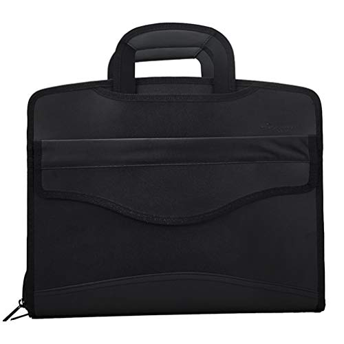 Greenery Business Portfolio Padfolio Briefcase for Laptop Document Receipt Note Storage Organizer Large Foldable Expandable File Folder Project Tablet A4 Paper Carrying Case Holder With Handles - Image 4