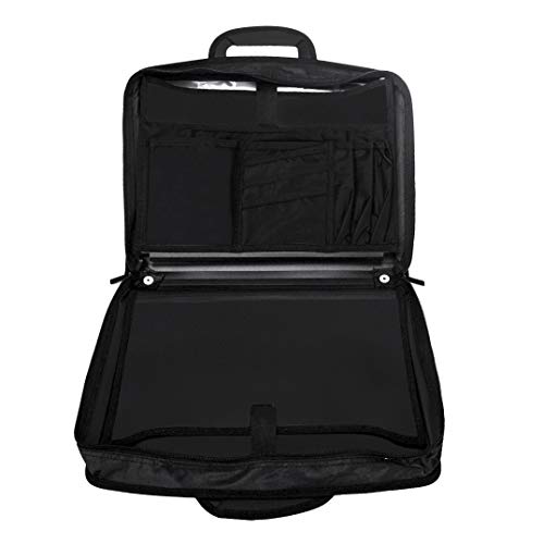 Greenery Business Portfolio Padfolio Briefcase for Laptop Document Receipt Note Storage Organizer Large Foldable Expandable File Folder Project Tablet A4 Paper Carrying Case Holder With Handles - Image 3