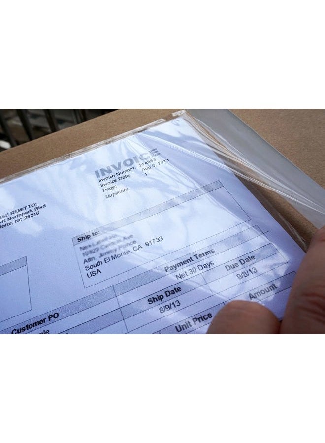 BEUYI Premium 6''x10'' Packing List Envelope, Tailored Size for Letter-size Paper Folded in Half, Adhesive Shipping Label Pouch/Sleeve (50 pack) - Image 5