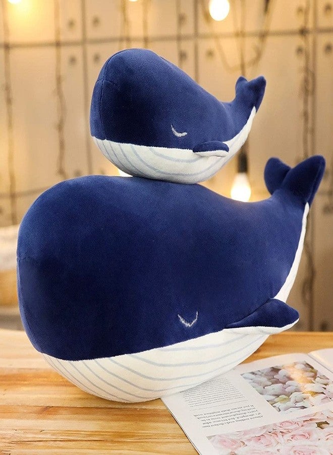 MUPI Whale Stuffed Animals Plush Pillow 4 Size Cute Soft Cotton Plushies Pillows Kawaii Blue Whale Toy Gifts for Kids Boys Girls Adults (Blue, 10 Inch) - Image 2