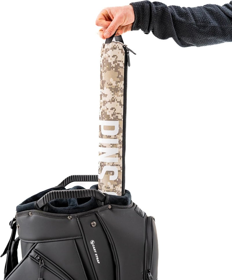 Pins & Aces Beer Sleeve 7-Can Insulated Cooler Sleeve - Stores Up to 7 Cans Discreetly in Your Golf Bag - Keeps Canned Beverages Cold On The Golf Course - Fits Most Golf Bags Styles & Types - Image 1