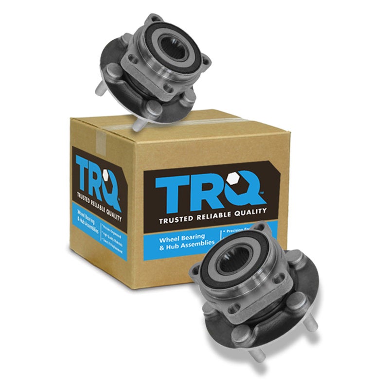 TRQ 2 Piece Front Wheel Bearing Hub Assembly Set Compatible with 20092014 Subaru Forester 20122014 Impreza 20052014 Legacy Outback 20132014 XV Crosstrek