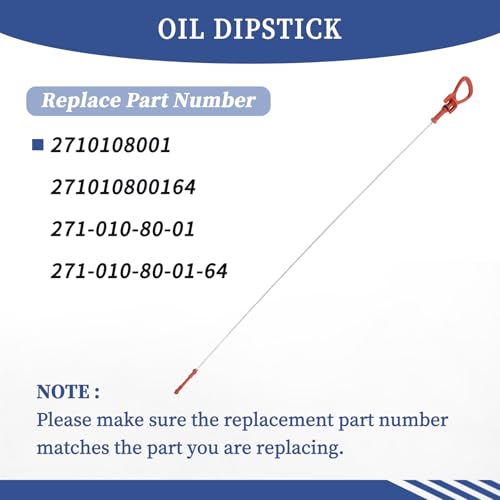 Getfarway Oil Dipstick 2710108001 271010800164 Compatible with Mercedes-Benz C250 2012 2013 2014 2015 - Image 3
