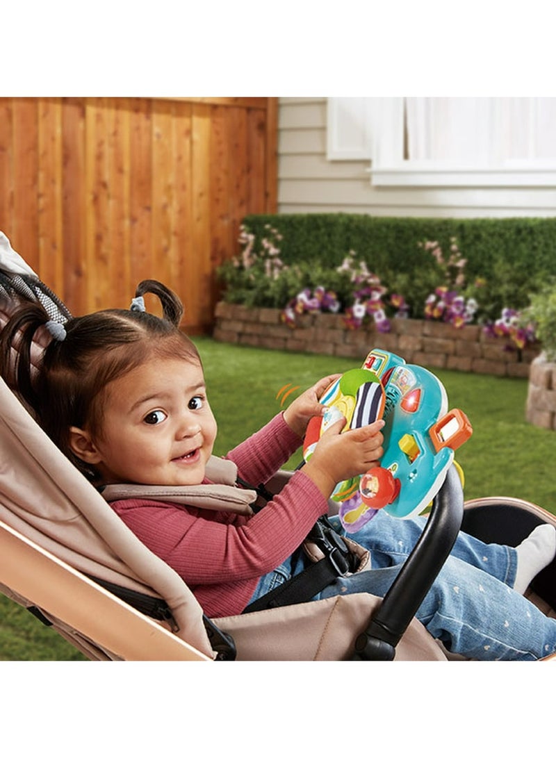 VTech Baby Beep Beep Driver – Interactive Steering Wheel Toy with Lights, Sounds, Buttons & Textures | Educational Toy for Babies 3–24 Months+ - Image 2