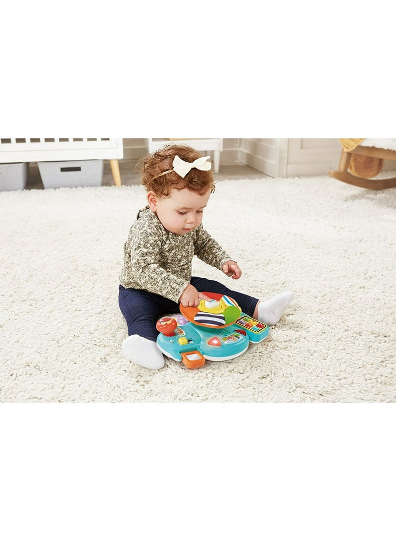 VTech Baby Beep Beep Driver – Interactive Steering Wheel Toy with Lights, Sounds, Buttons & Textures | Educational Toy for Babies 3–24 Months+ - Image 3