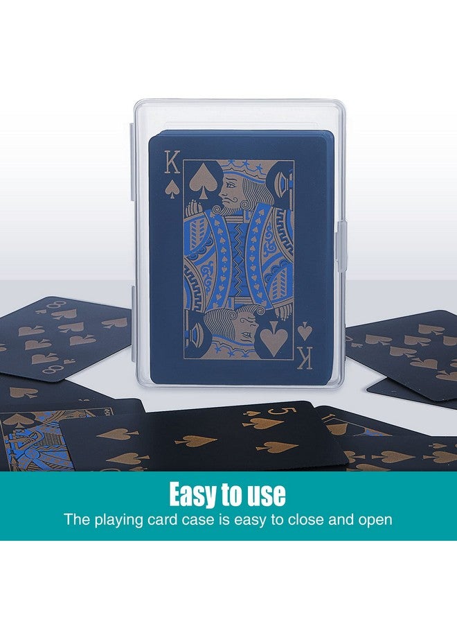Queekay Playing Card Box Case Trading Card Storage Organizer 3.8 x 2.7 x 0.8 Inch Clear Case Empty Plastic Storage Box for Gaming(10 Pieces) - Image 3