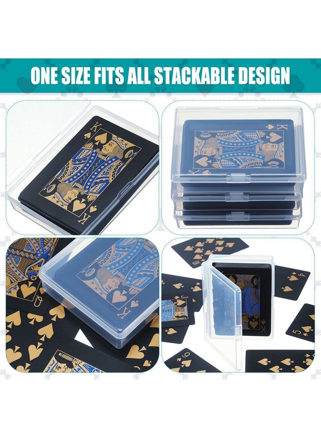 Queekay Playing Card Box Case Trading Card Storage Organizer 3.8 x 2.7 x 0.8 Inch Clear Case Empty Plastic Storage Box for Gaming(10 Pieces) - Image 5