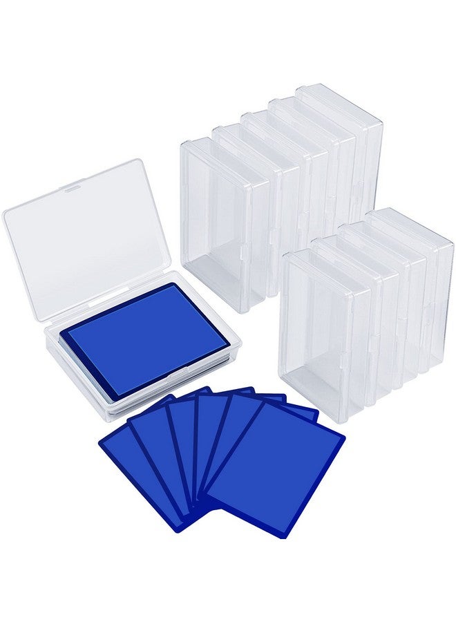 Queekay Playing Card Box Case Trading Card Storage Organizer 3.8 x 2.7 x 0.8 Inch Clear Case Empty Plastic Storage Box for Gaming(10 Pieces) - Image 1