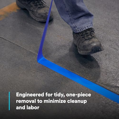 3M Vinyl Tape 471, 3 in x 36 yd, Blue, 1 Roll, Paint Alternative for Floor Marking, Social Distancing, Color Coding, Safety Marking - Image 4