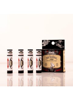 Dr LIP BANGS Super Moisturizing Lip Balm  4 Pack  Original ALL NATURAL  CRUELTY FREE  100 VEGAN  FOR DRY  CRACKED LIPS