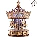 Wood Trick Parisian Carousel Music Box Rotating with Backlit 3D Wooden Puzzles for Adults to Build DIY Wooden Music Box Kit La Vie en Rose Tune Engineering DIY Wooden Model - Image 3